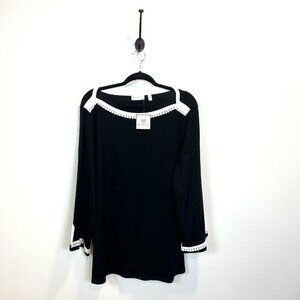 Rafaella Black and White Women's Top